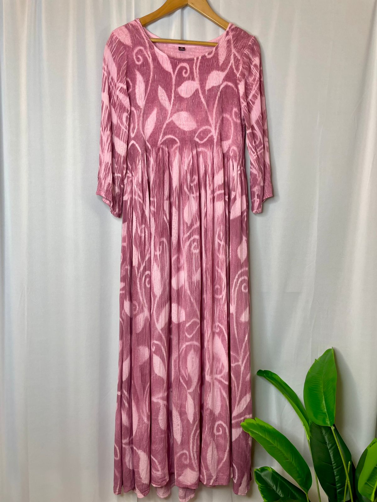 Pink smock dress