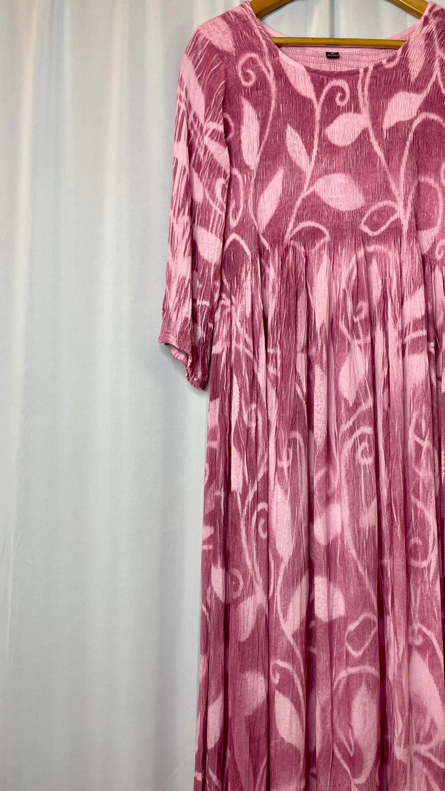 Pink smock dress