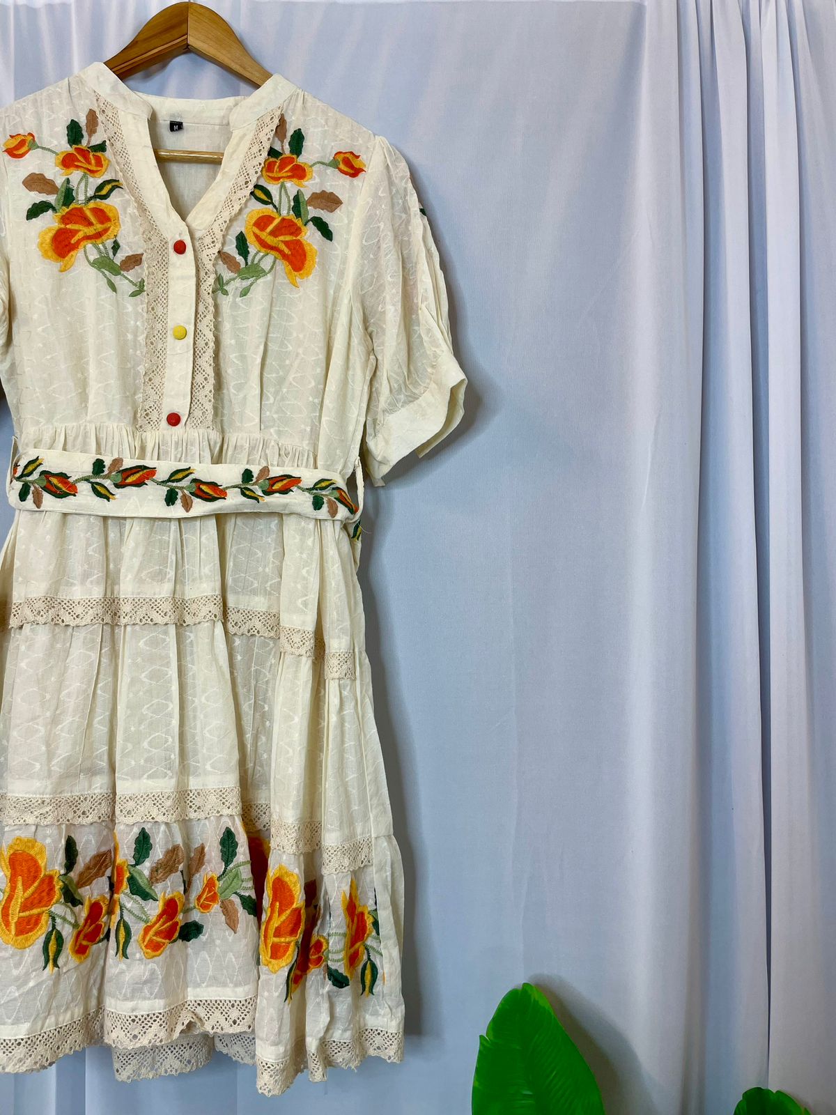 Designer embroidered frock