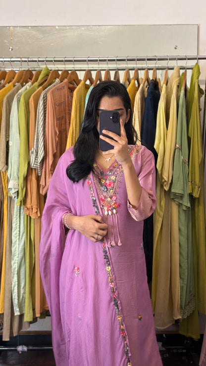 Radiance Hand-Embroidered Silk Set