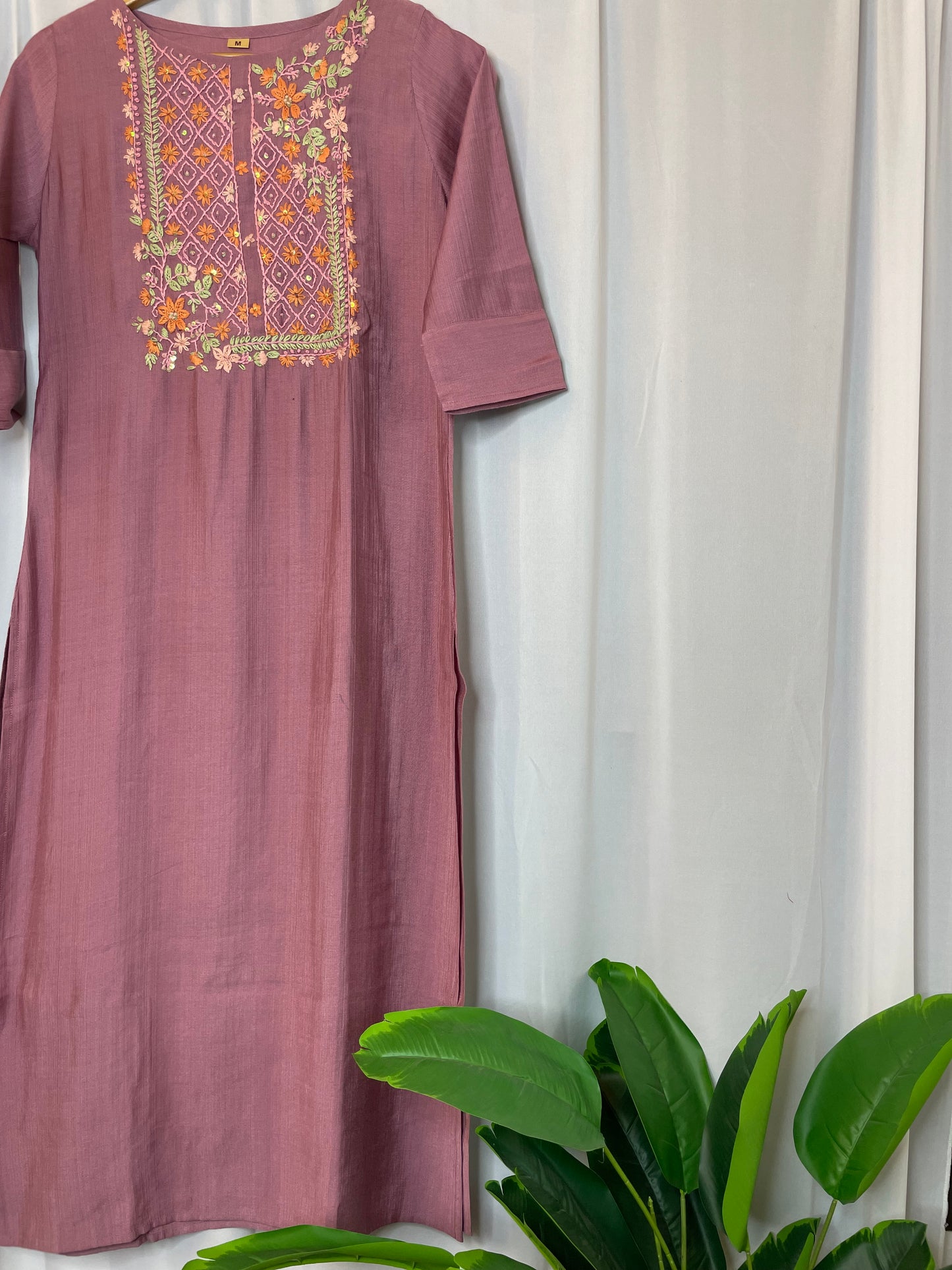 Hand embroidered kurti