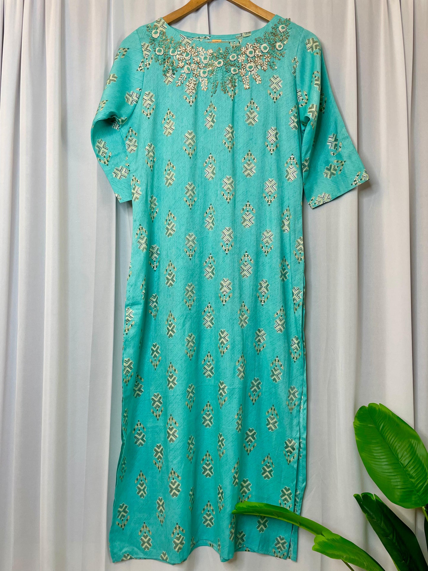 Hand embroidered kurti