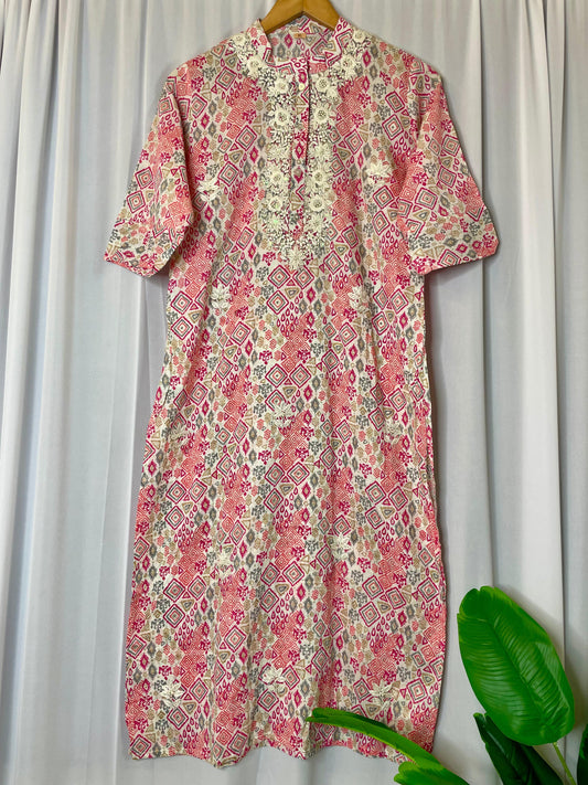 Hand embroidered kurti