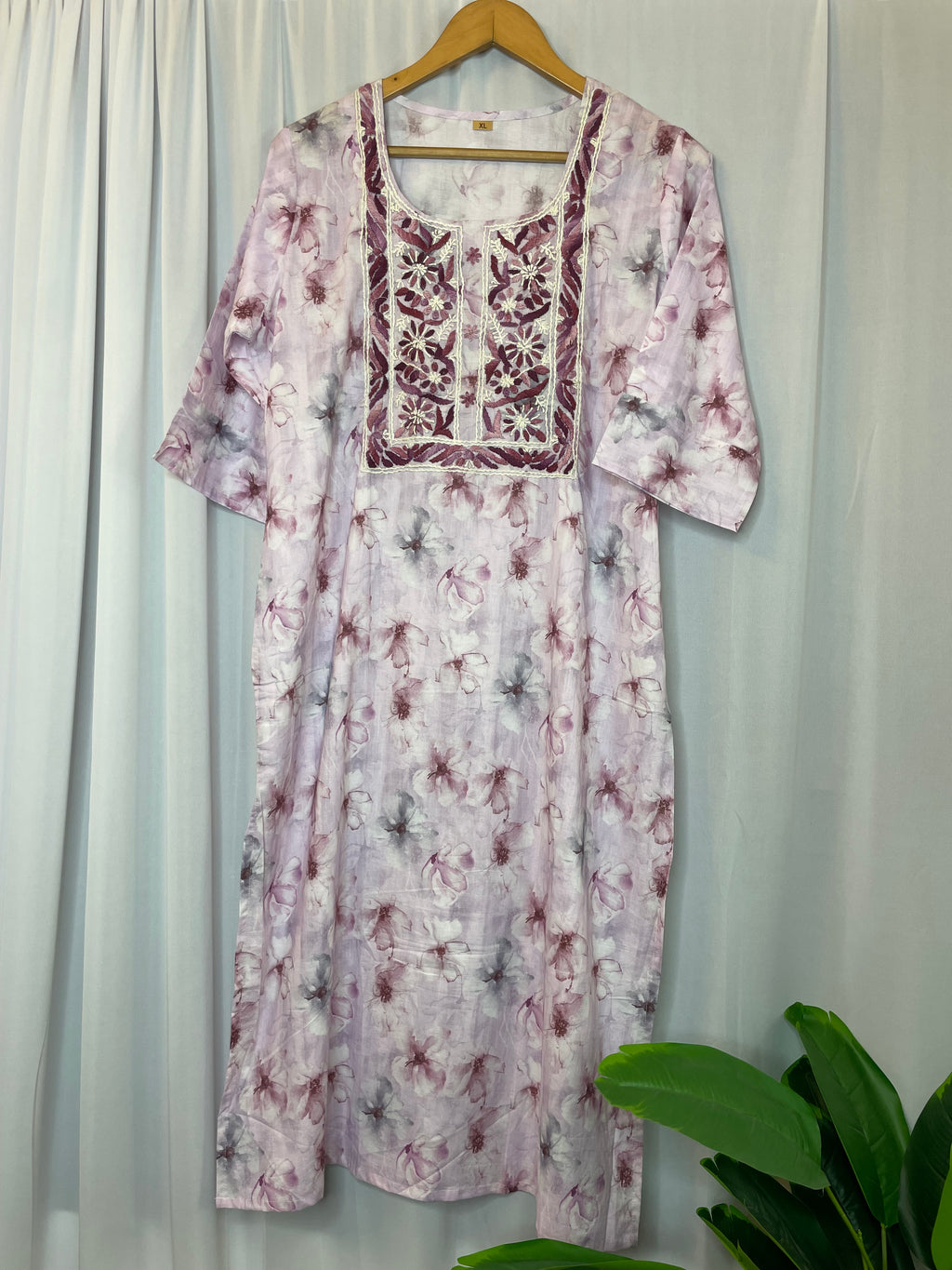 Bloom Tinge Lilac Kurta