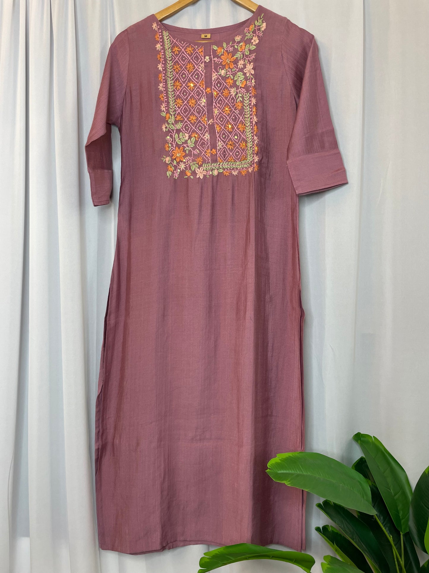 Hand embroidered kurti