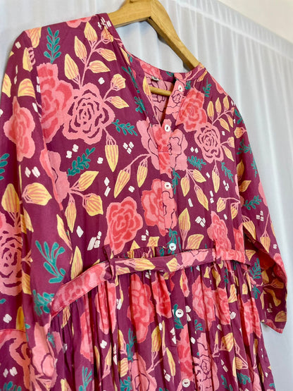 Modal Silk floral gown