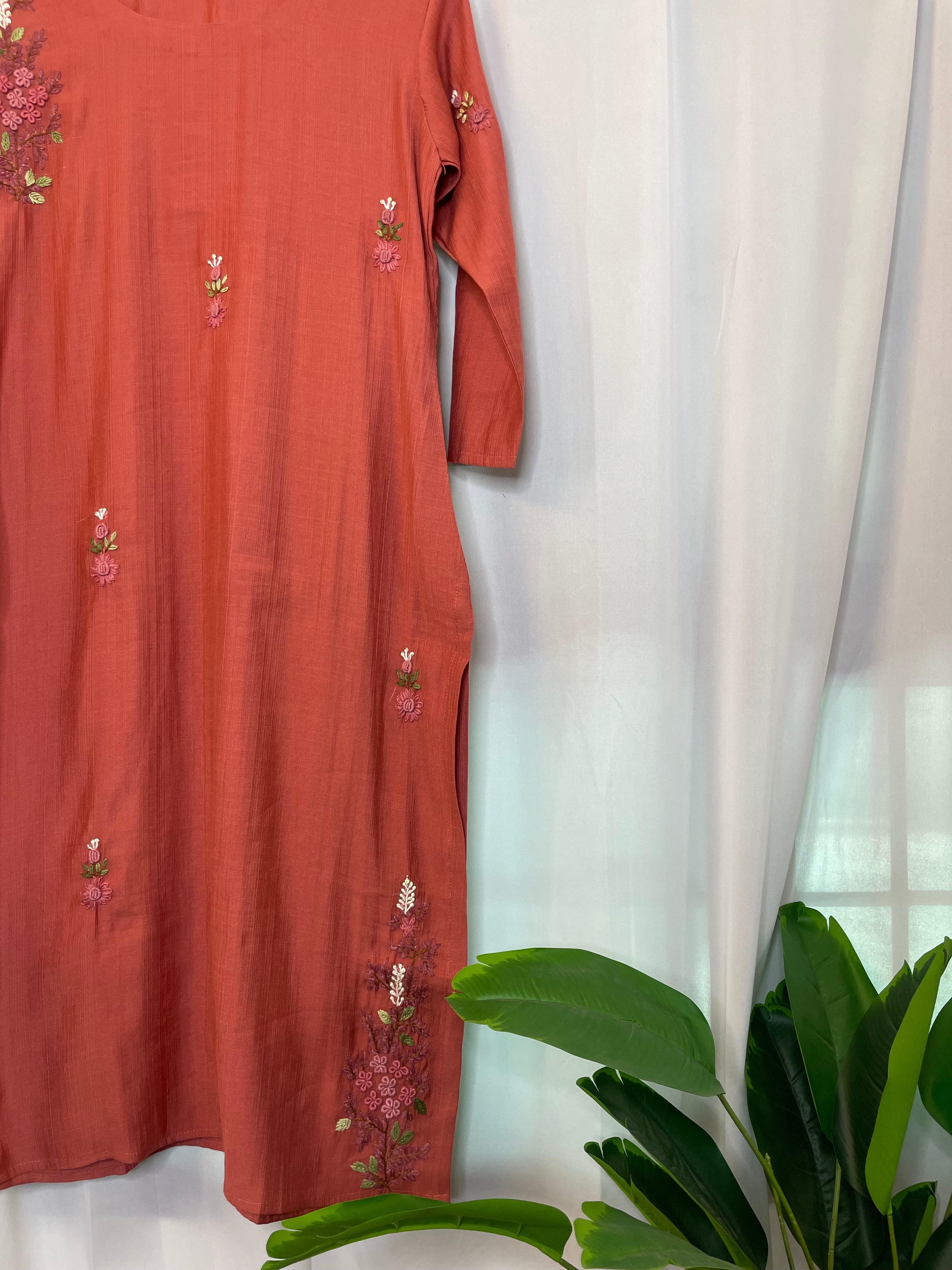 Designer Embroidered Kurti