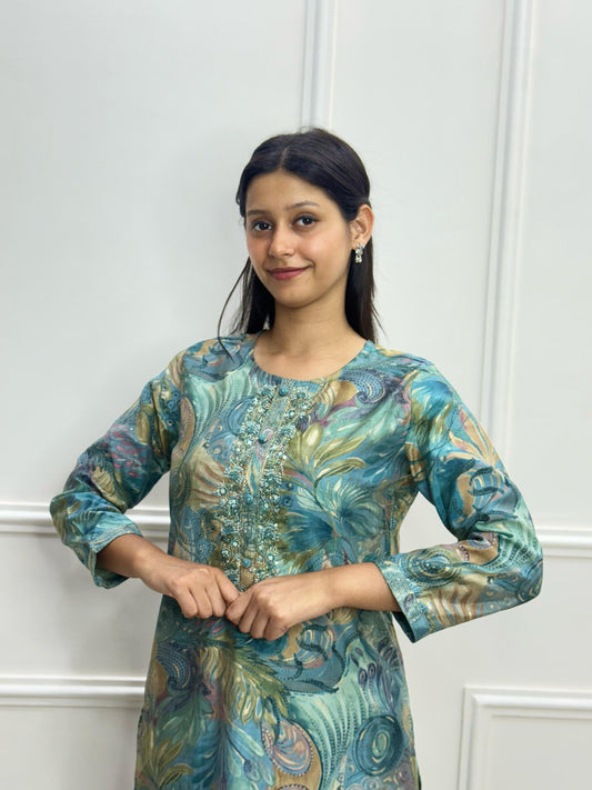 Mystic Lagoon Kurti Set