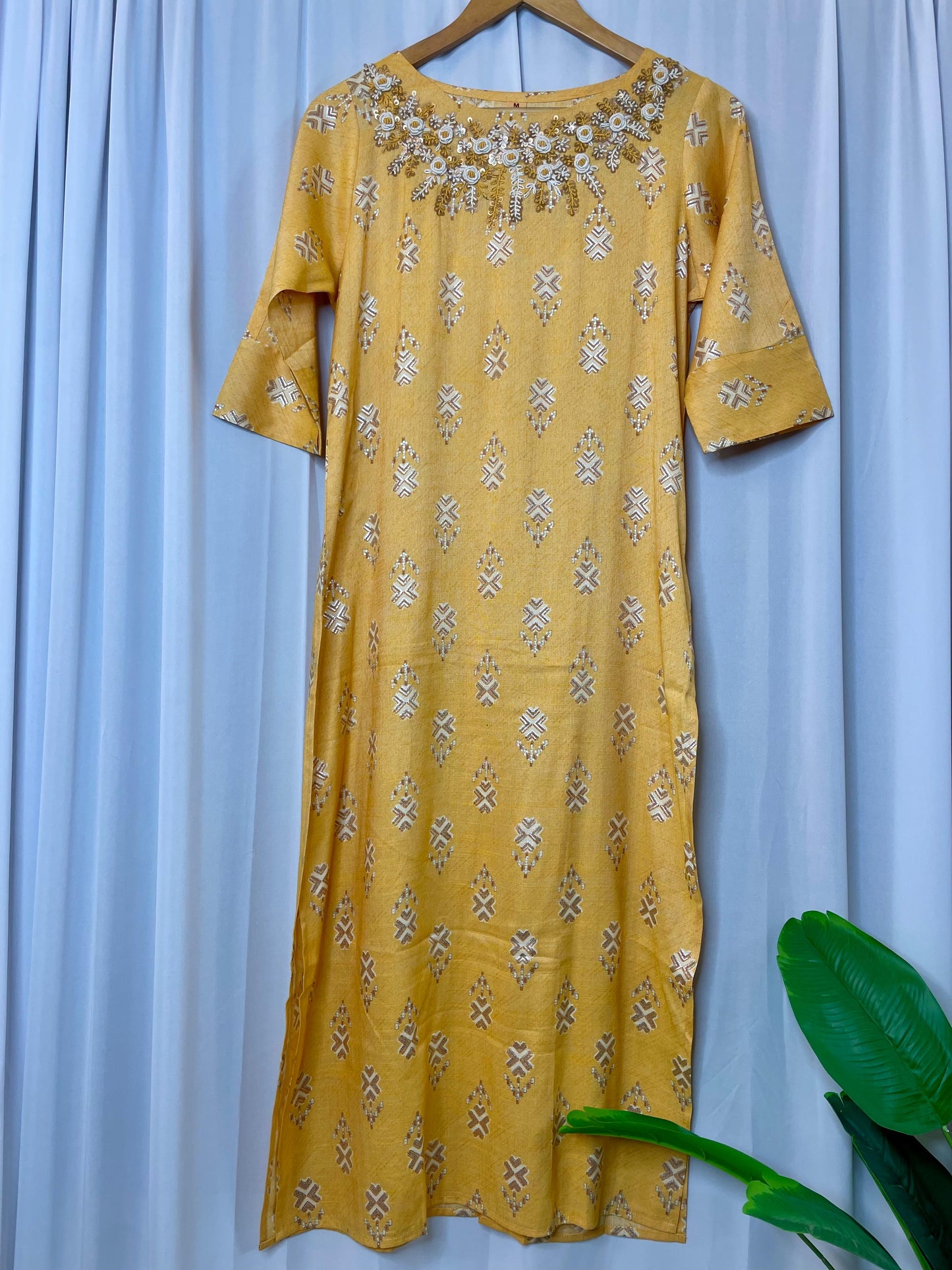 Hand embroidered kurti