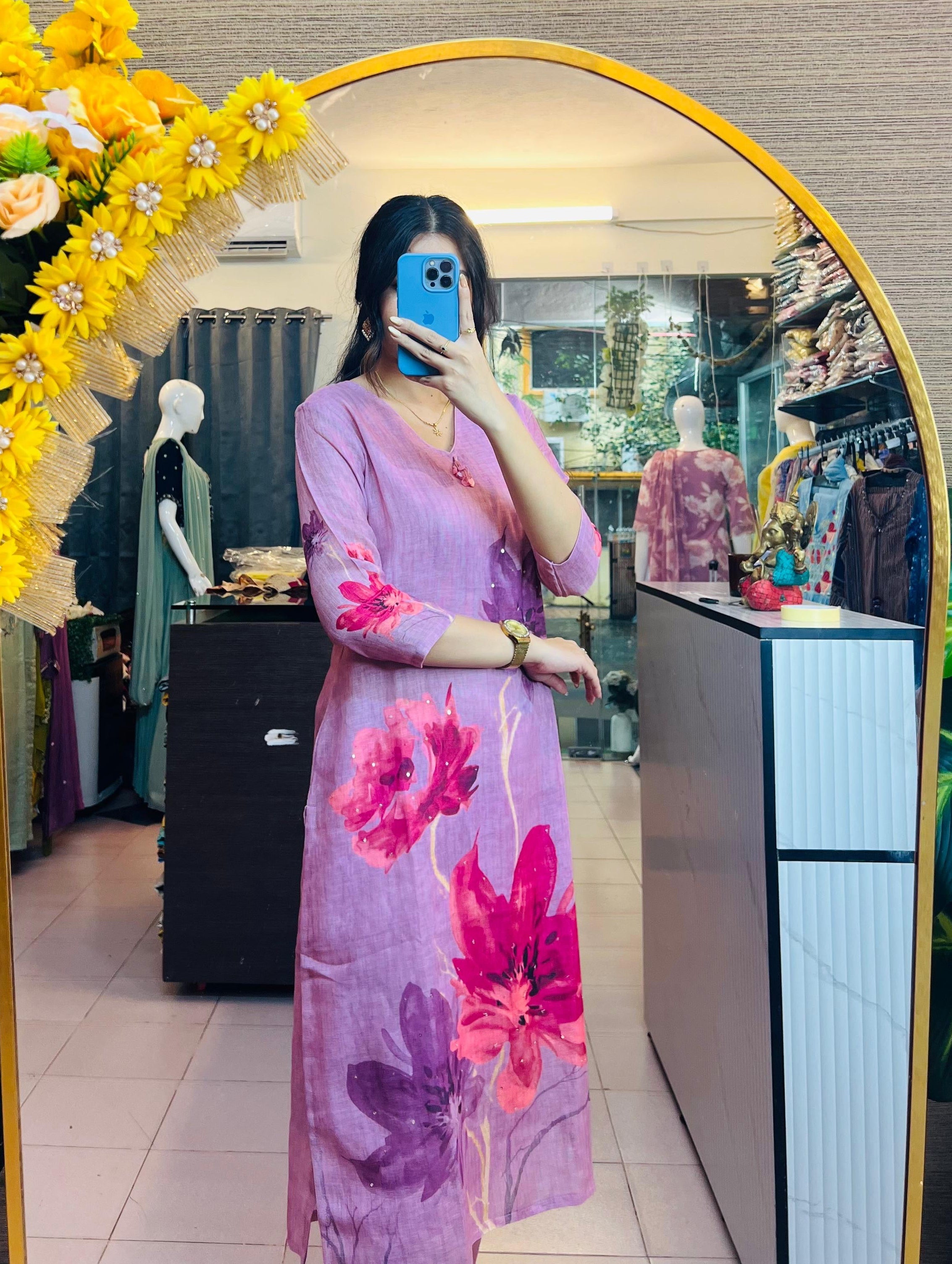 Thaamarai Linen Suit Set