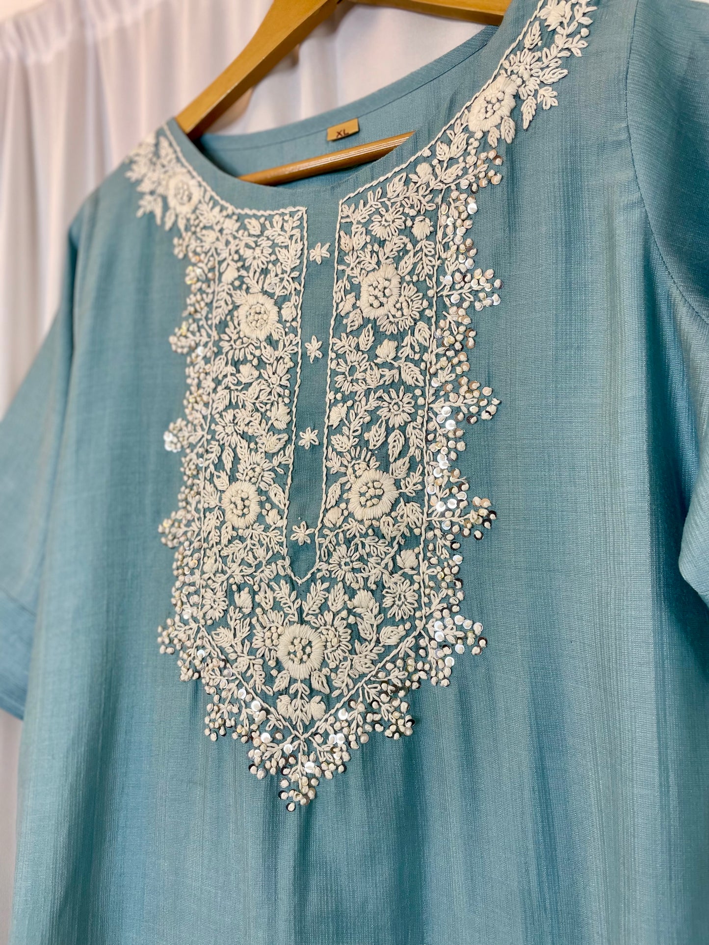 Designer Embroidered Kurti .