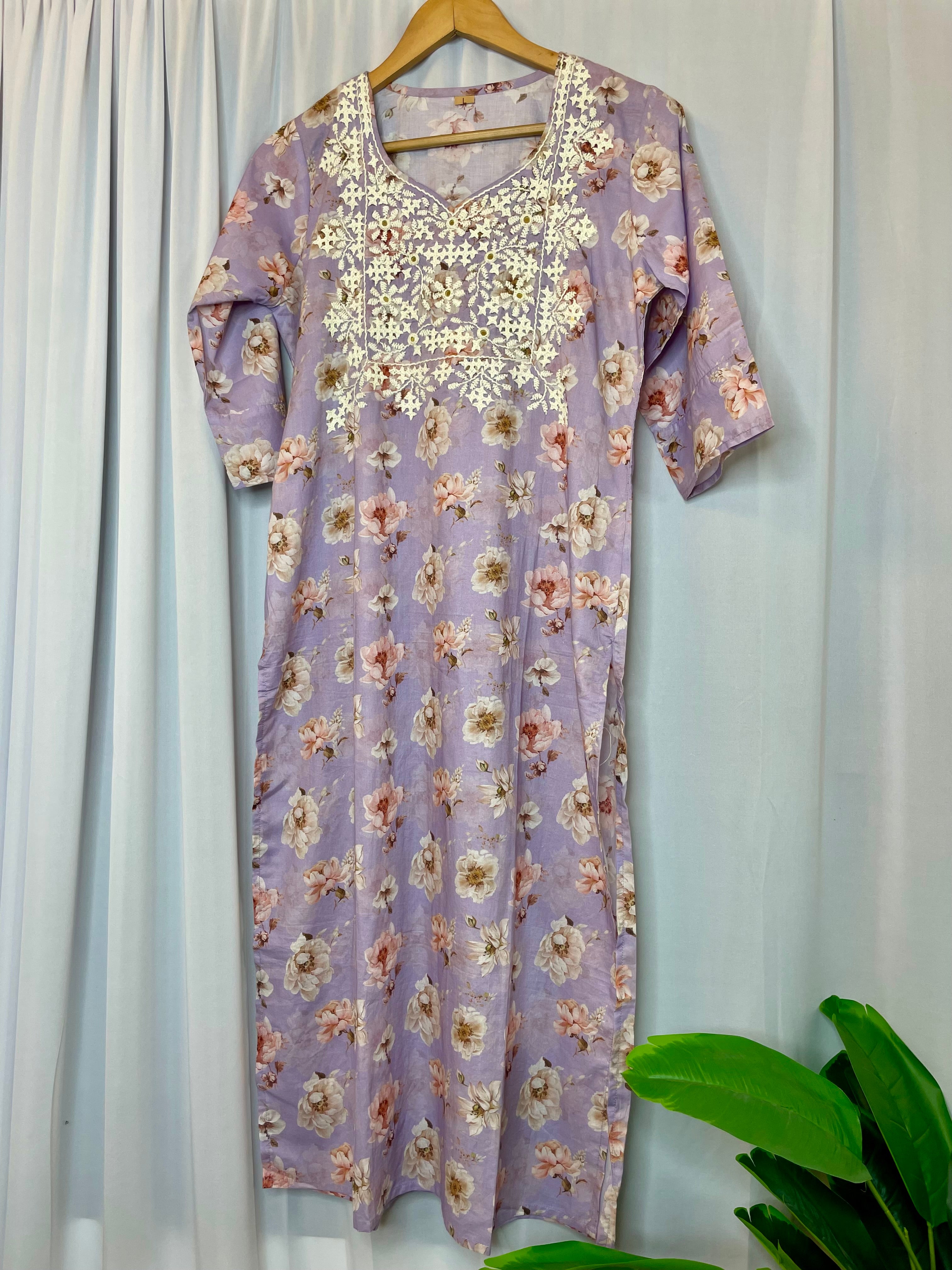 Lavender Blossom Kurta