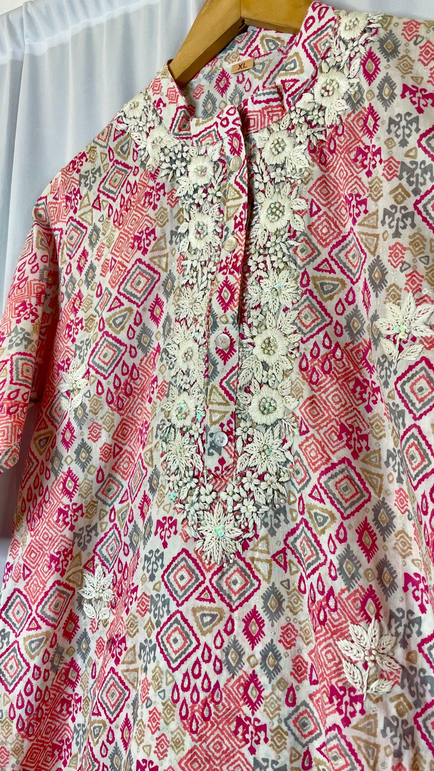 Hand embroidered kurti