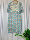 Mul Cotton Designer Handwork Kurti