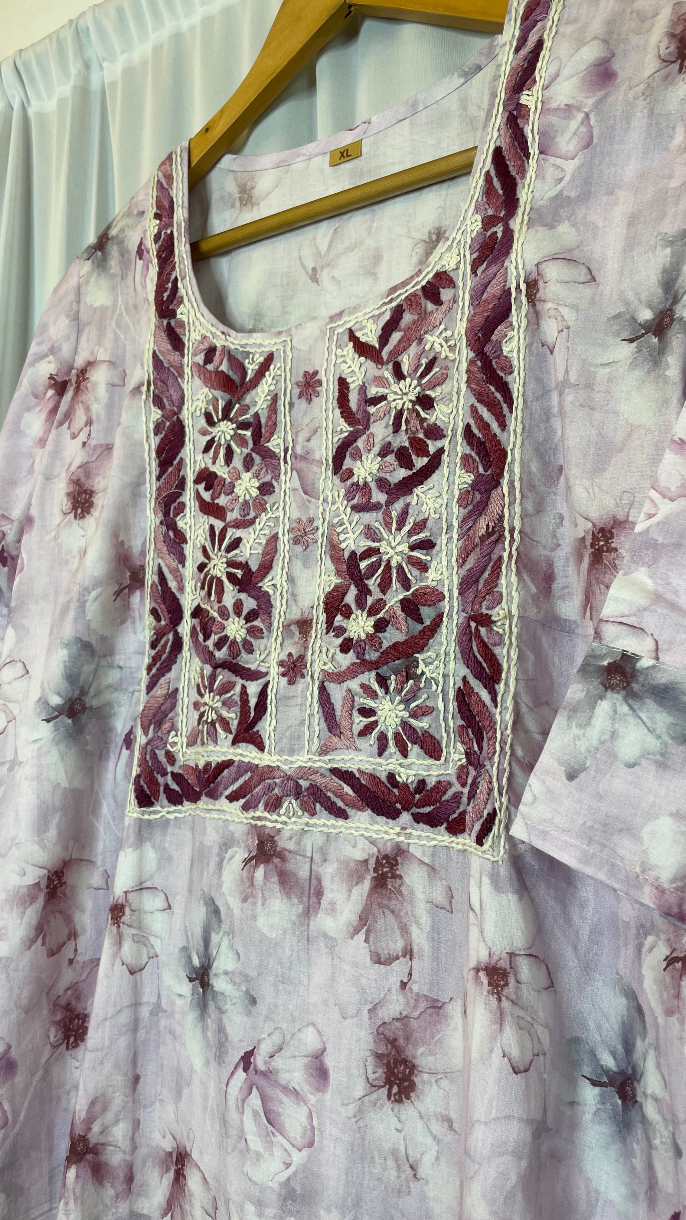 Bloom Tinge Lilac Kurta