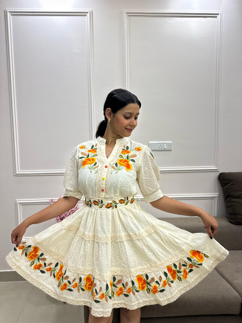 Sun Petal Whirl Dress