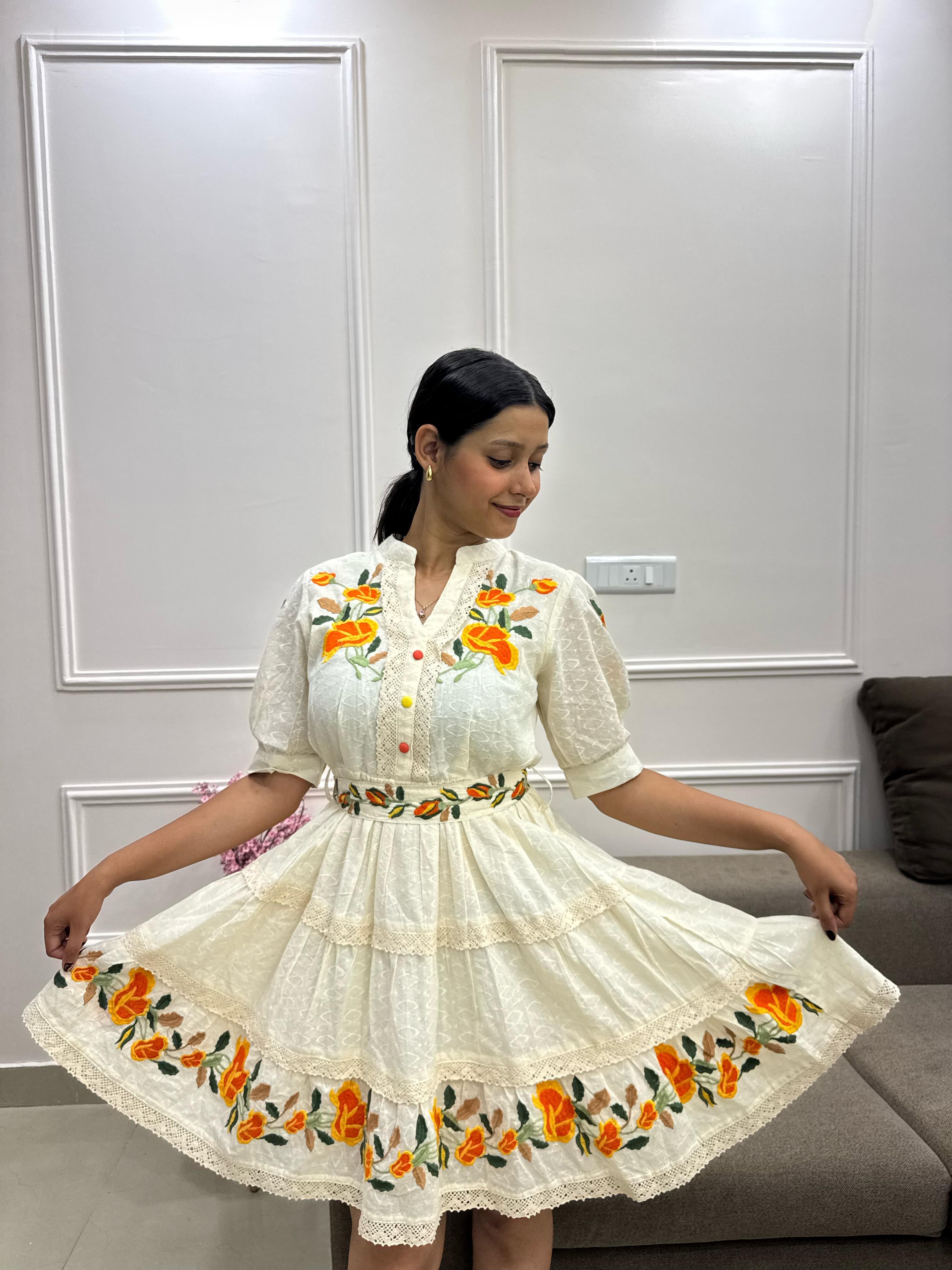 Sun Petal Whirl Dress