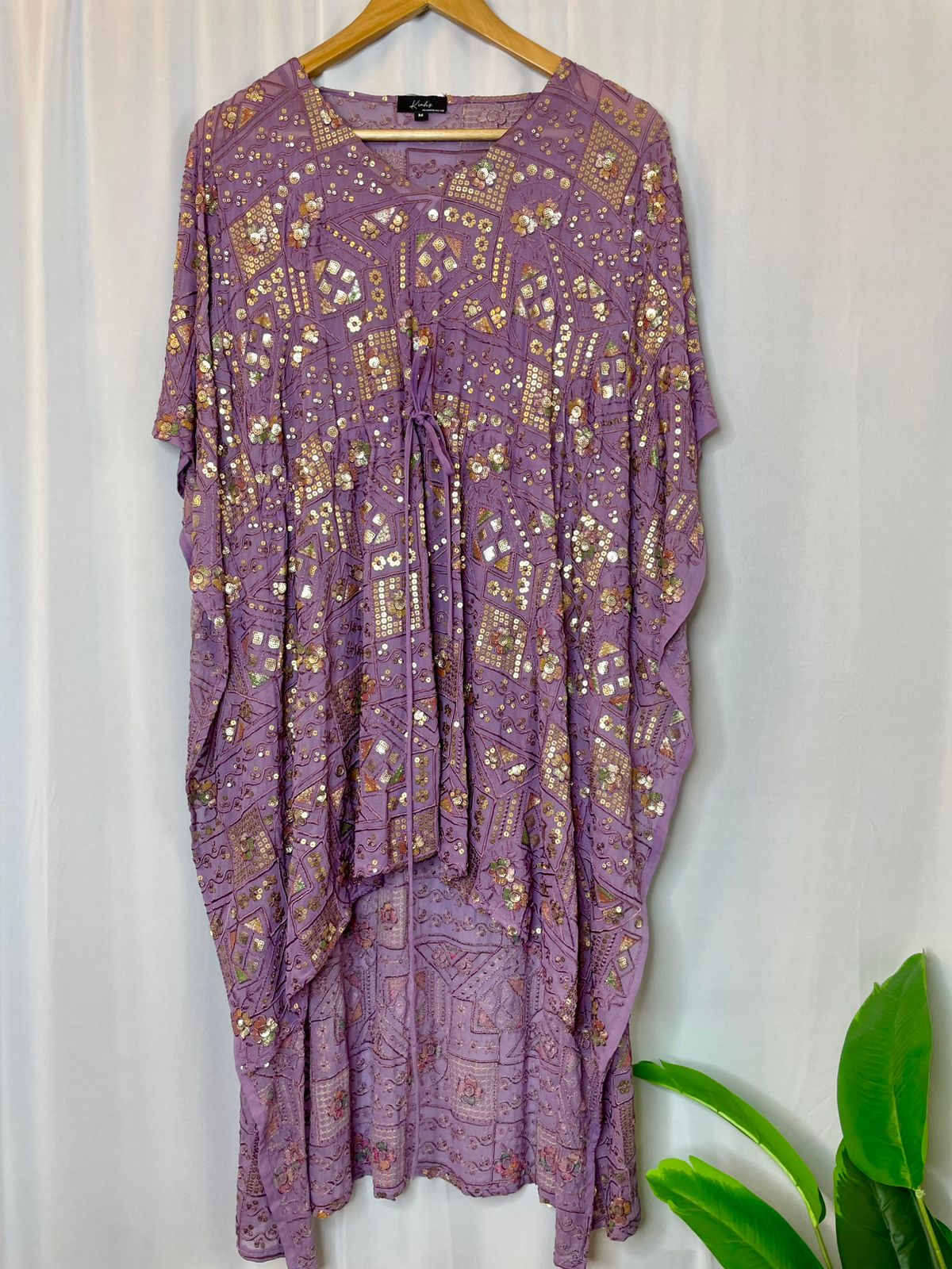 Aarushi High-Low Embellished Kaftan Tunic