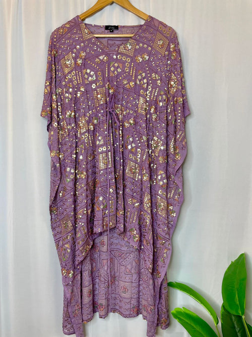 Aarushi High-Low Embellished Kaftan Tunic