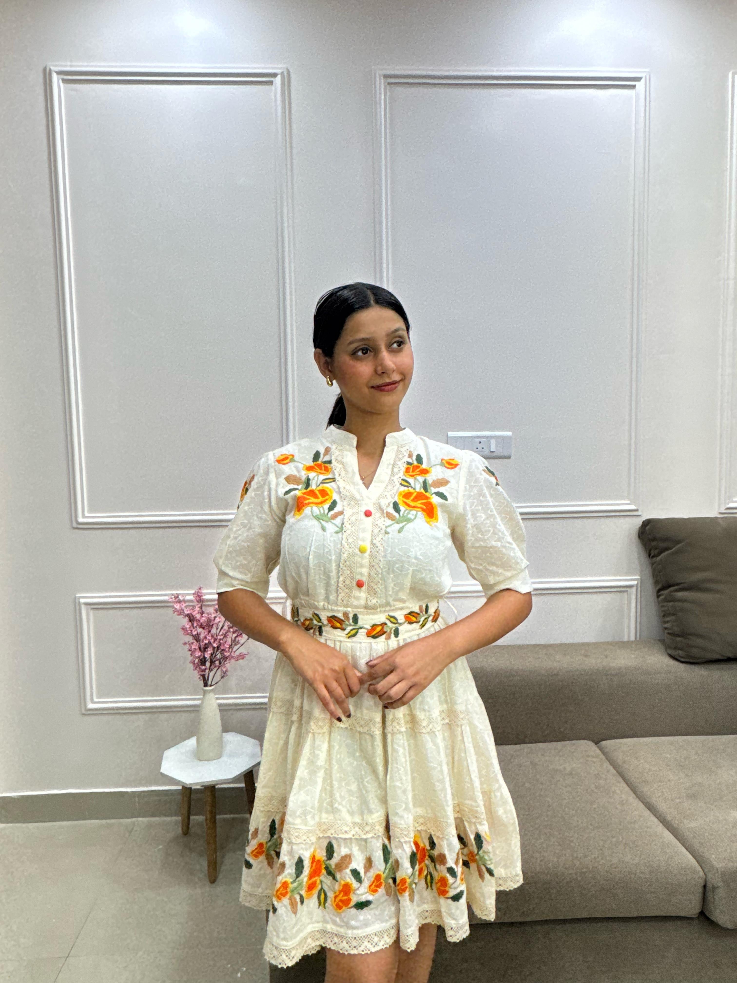 Sun Petal Whirl Dress