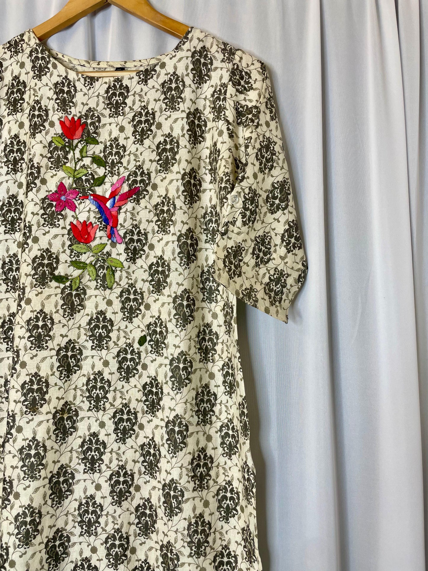 Hand embroidered kurti