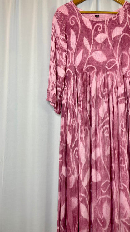 Pink smock dress