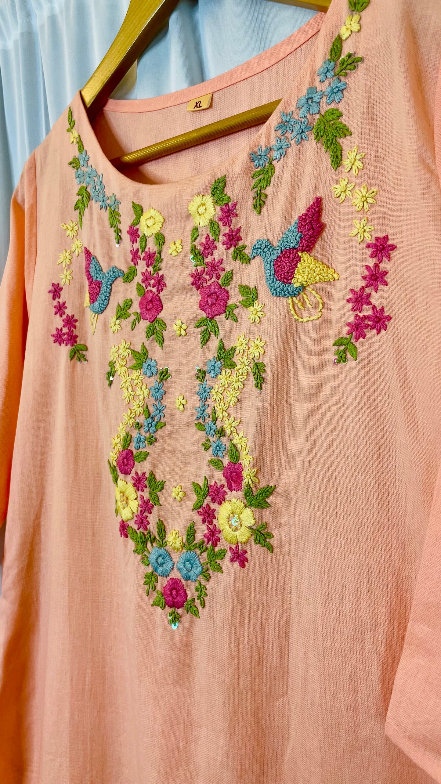 Designer Embroidered Kurti.