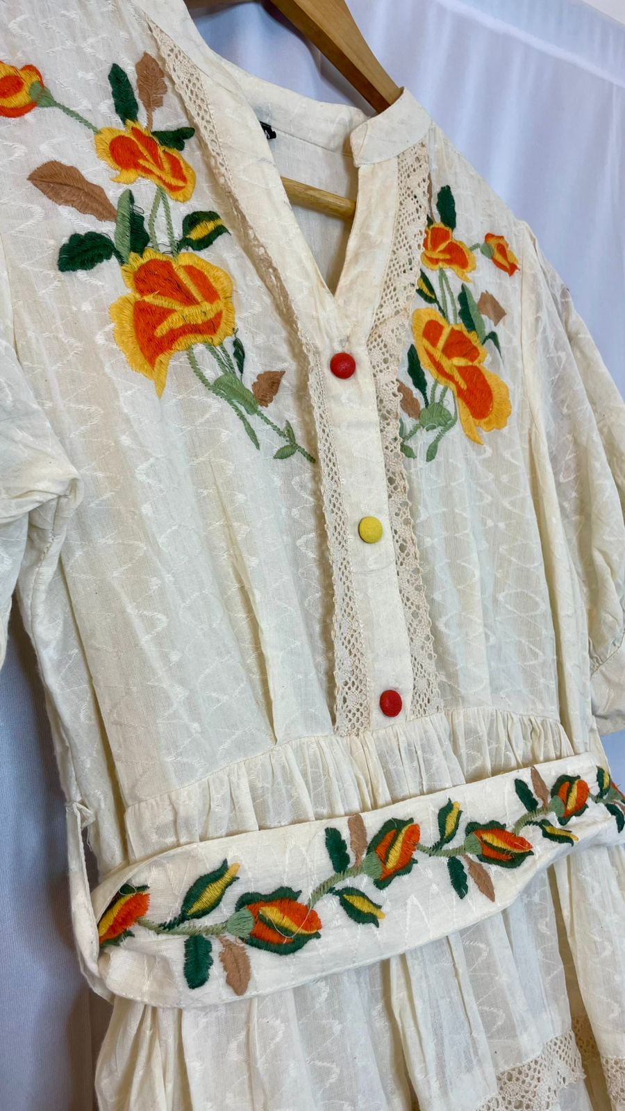 Designer embroidered frock