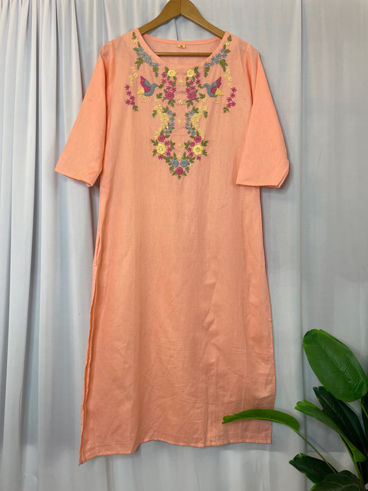 Designer Embroidered Kurti.