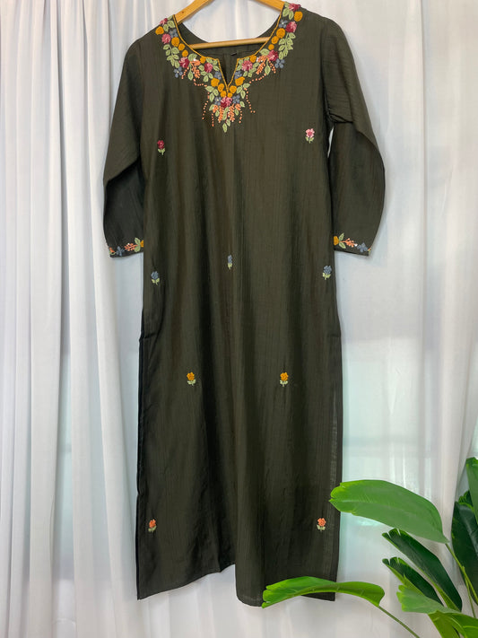 Designer Embroidered Kurti