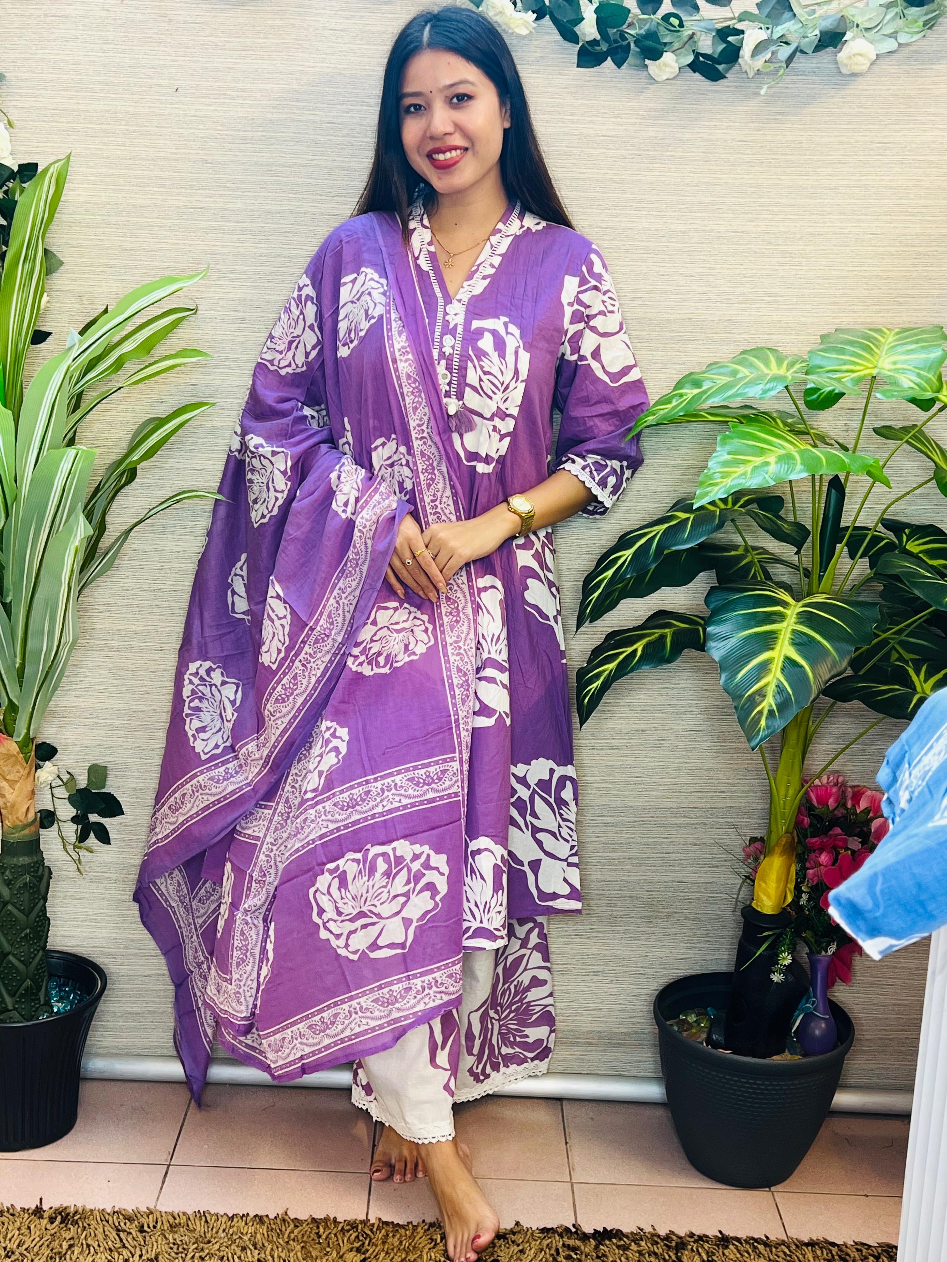 Printed Mulcotton Set