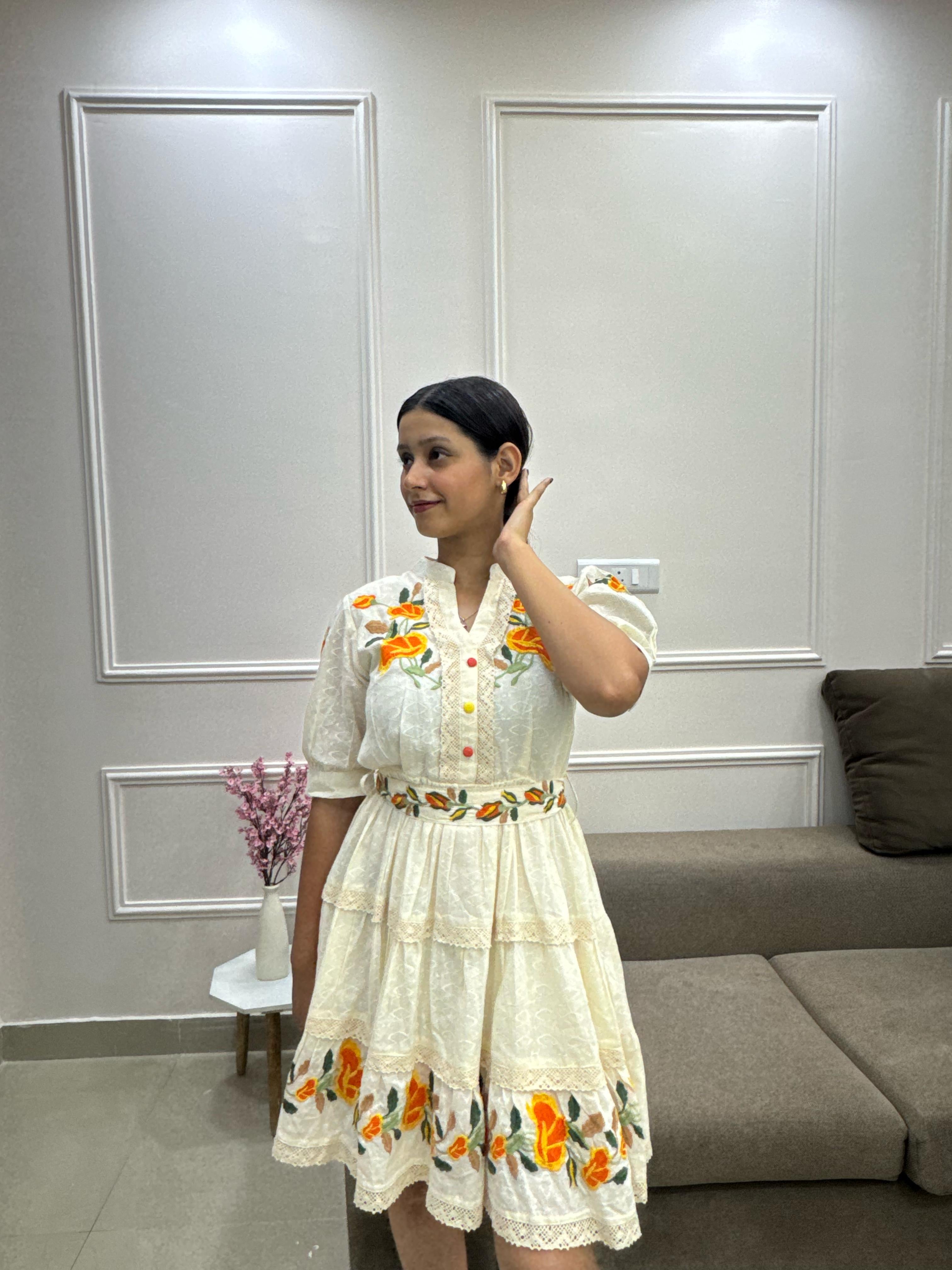 Sun Petal Whirl Dress