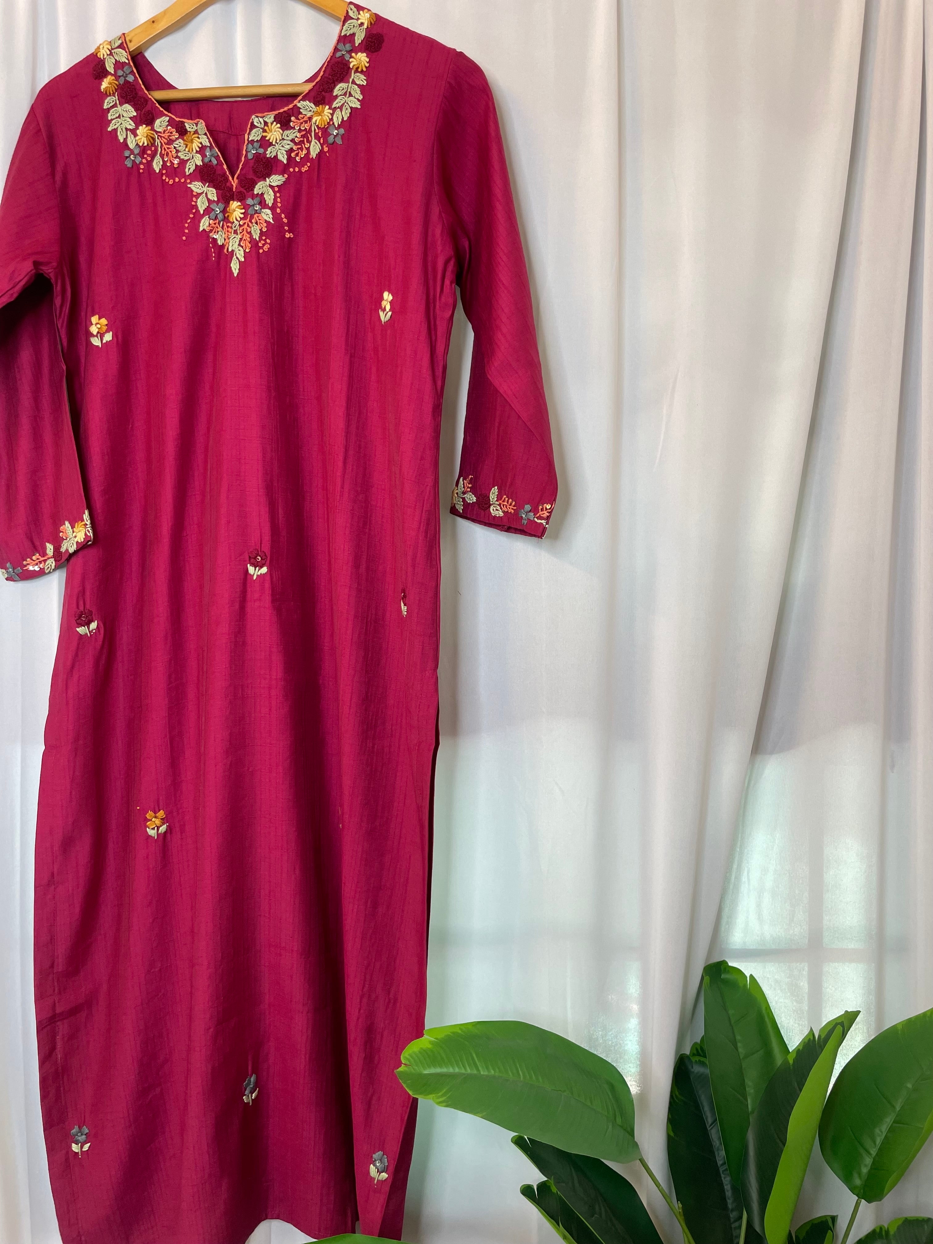 Designer Embroidered Kurti
