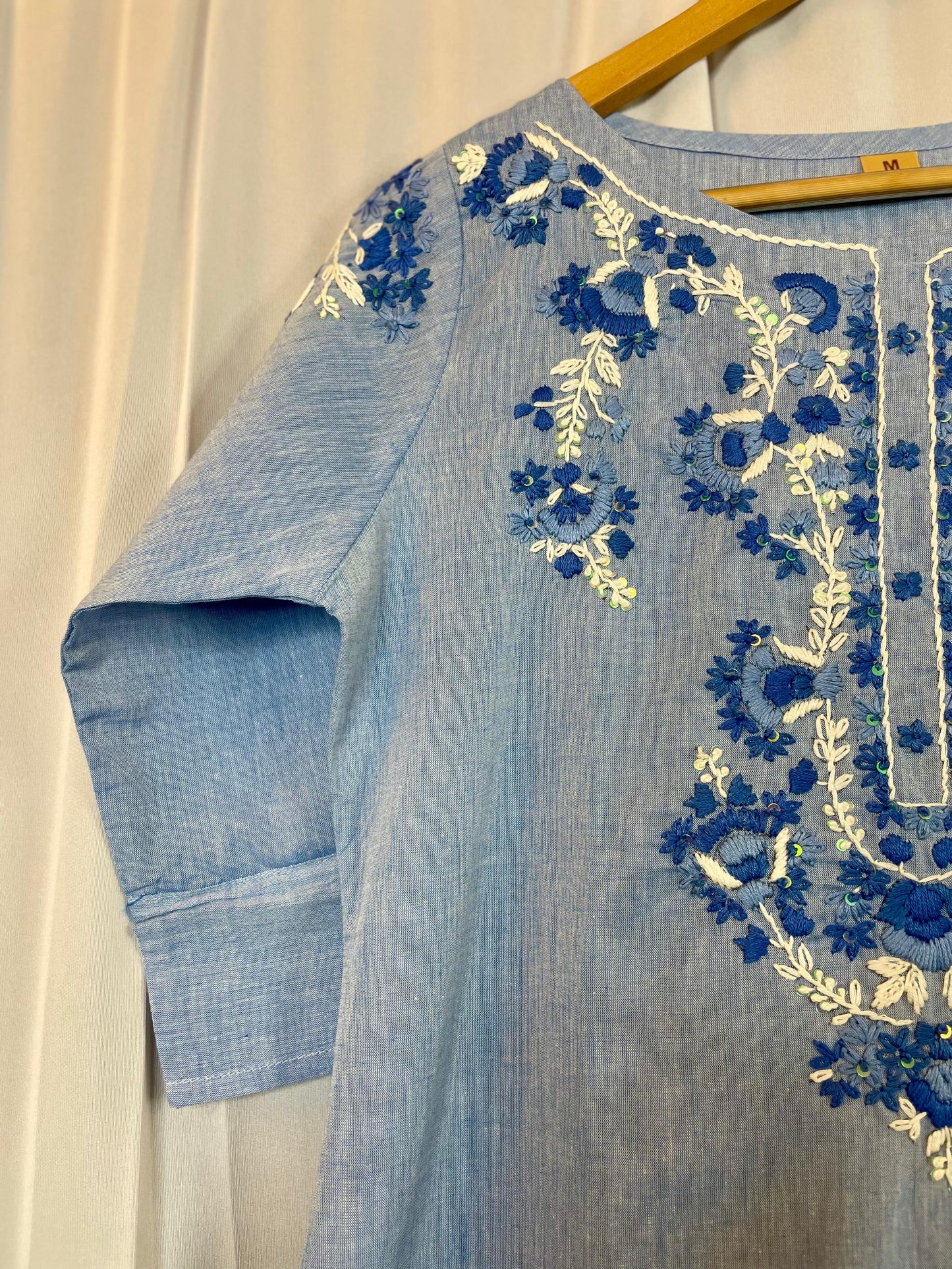 Handloom embroidered kurti