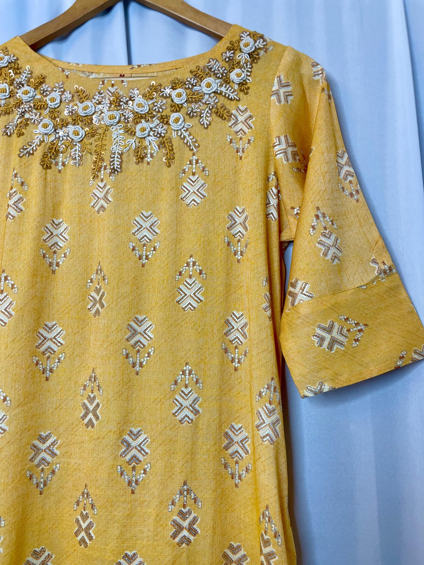 Hand embroidered kurti