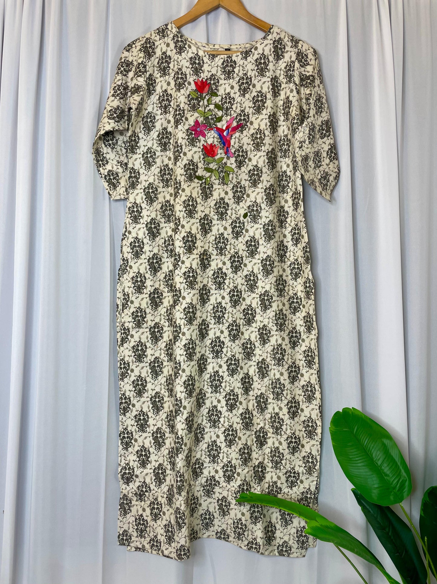 Hand embroidered kurti