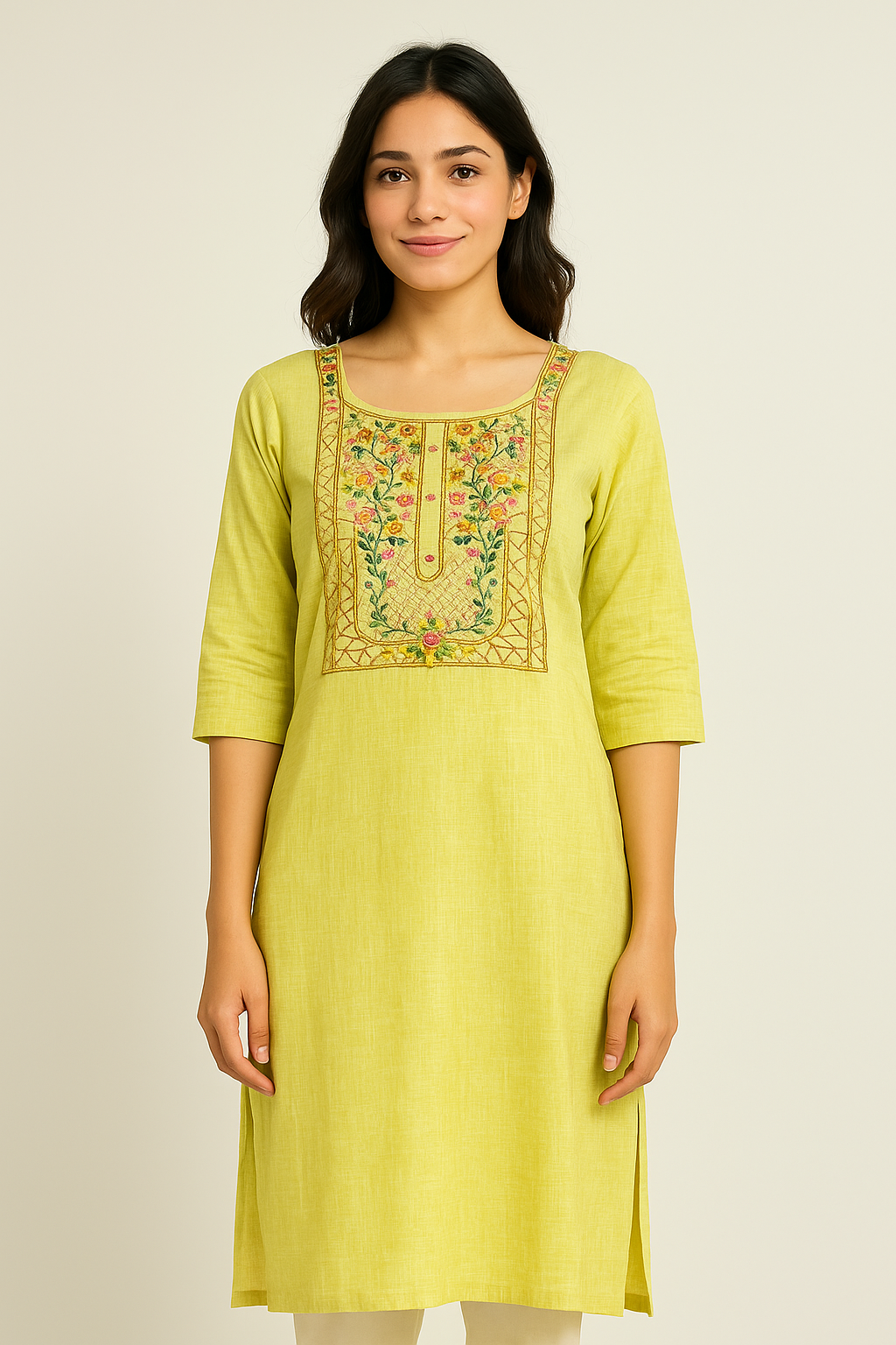 Sunlit Blossom Kurta
