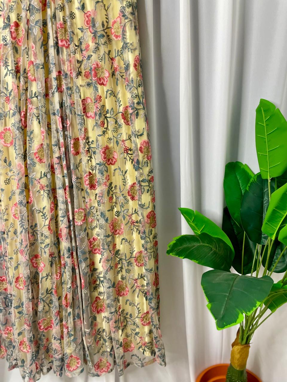 Embroidered Regal Gown (Champagne Gold)