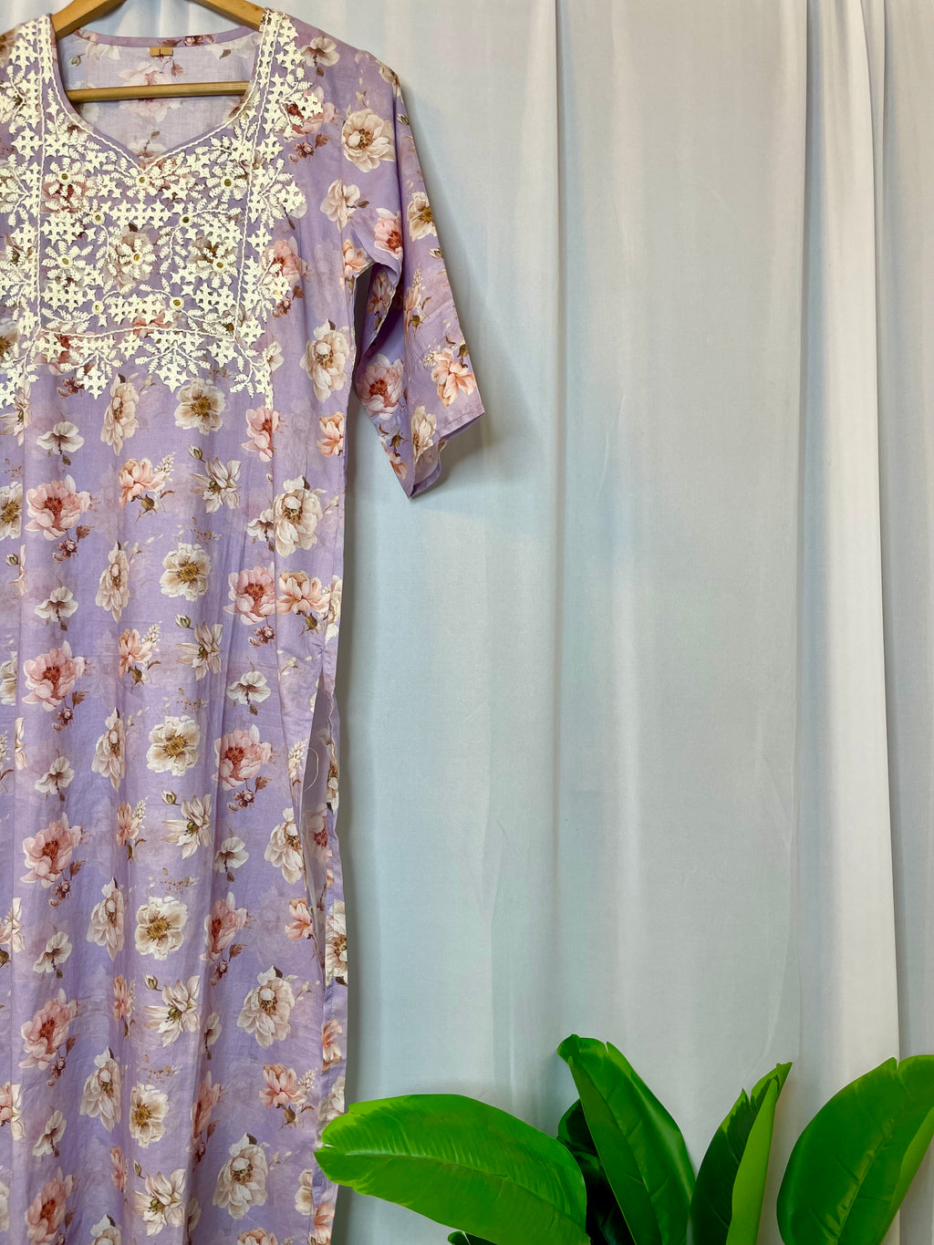 Lavender Blossom Kurta
