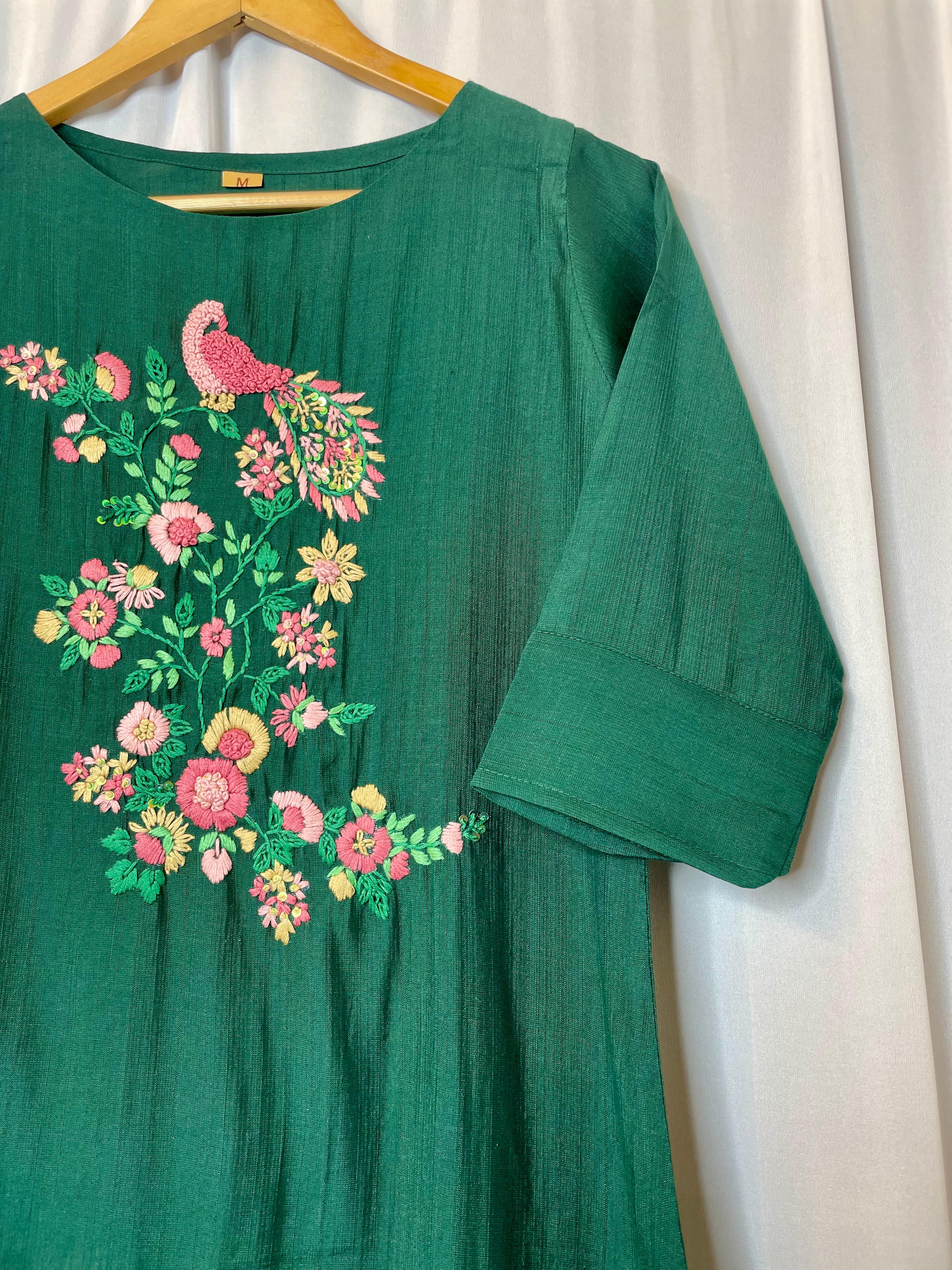 Mayur Garden Embroidered Kurta