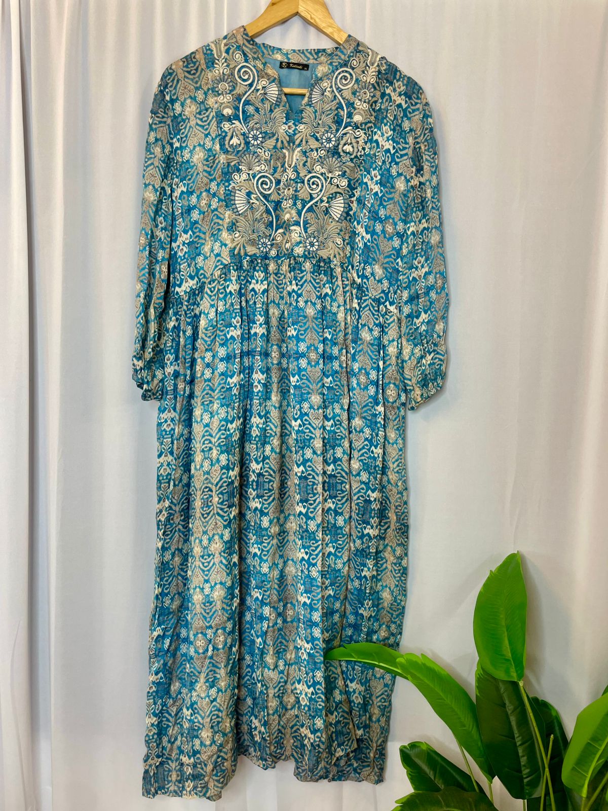 Designer embroidered dress