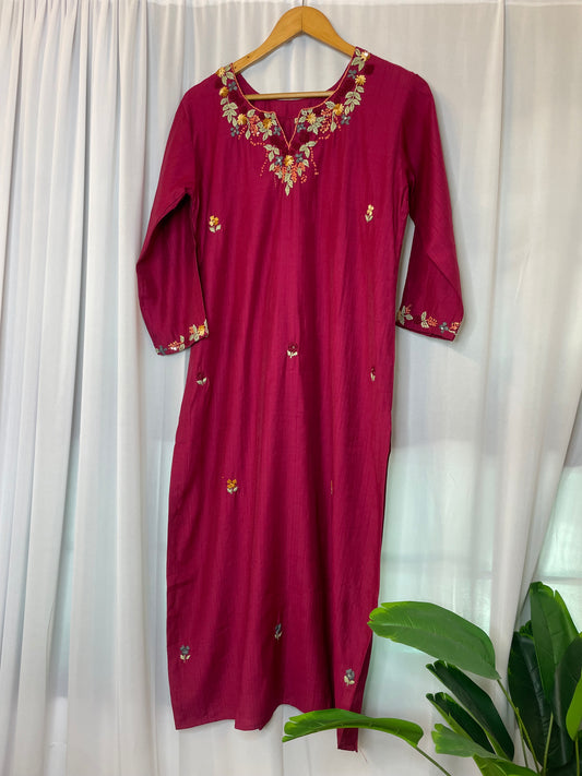 Designer Embroidered Kurti