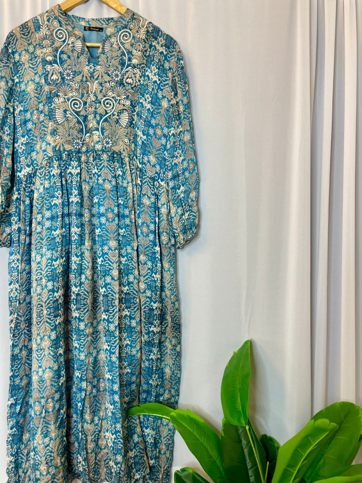 Designer embroidered dress