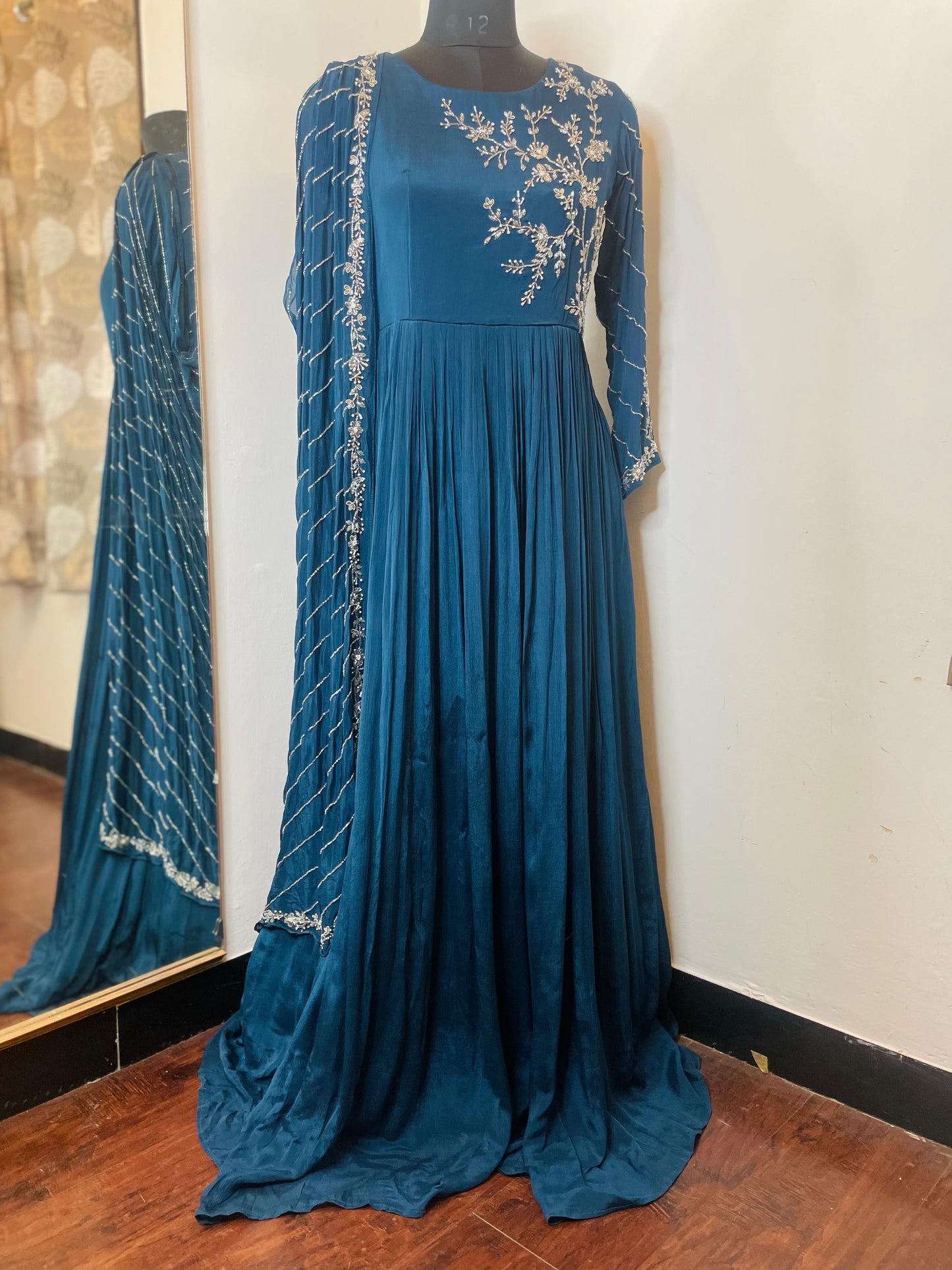 Hand work sequence Indo western designer gown