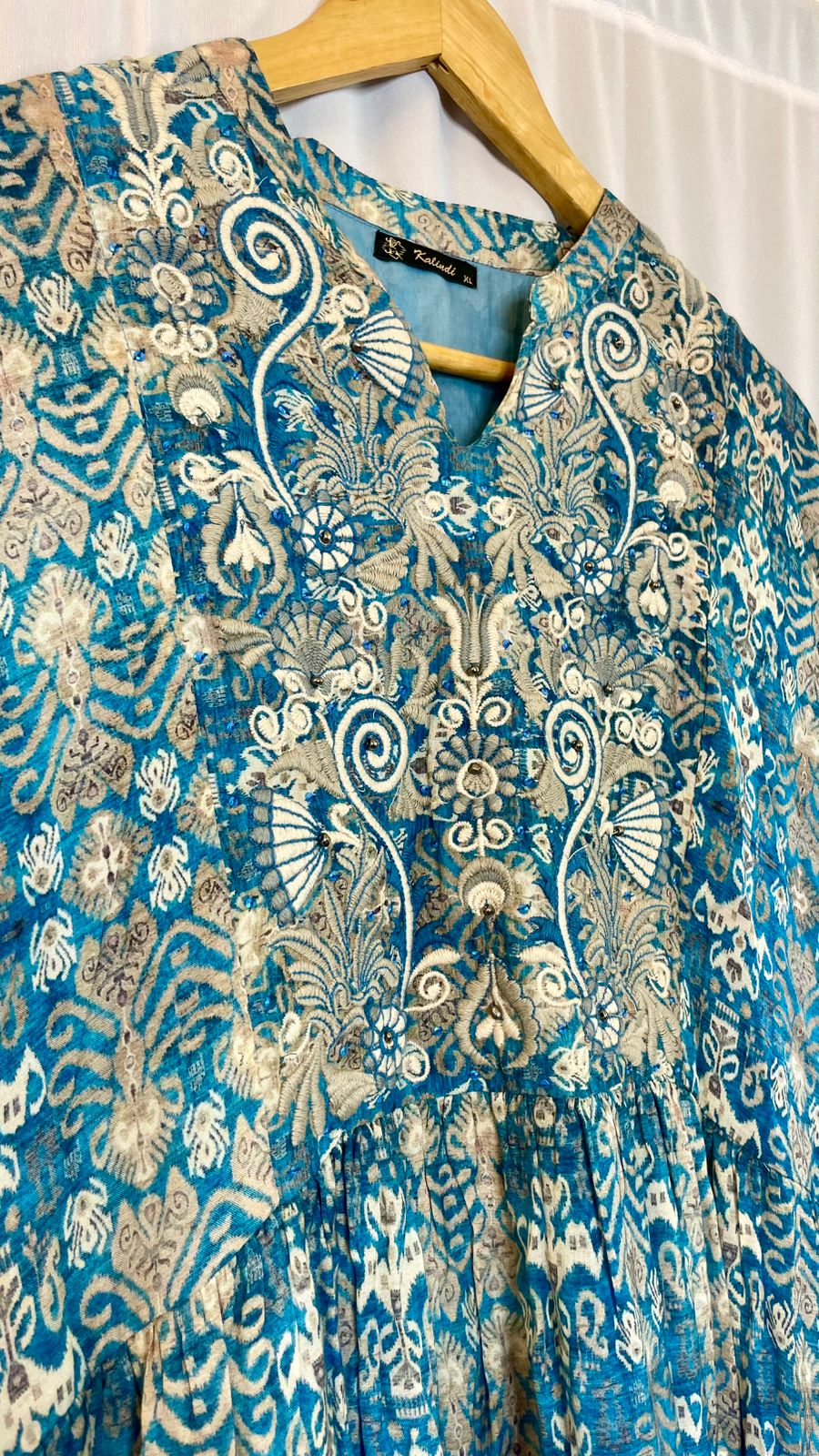 Designer embroidered dress