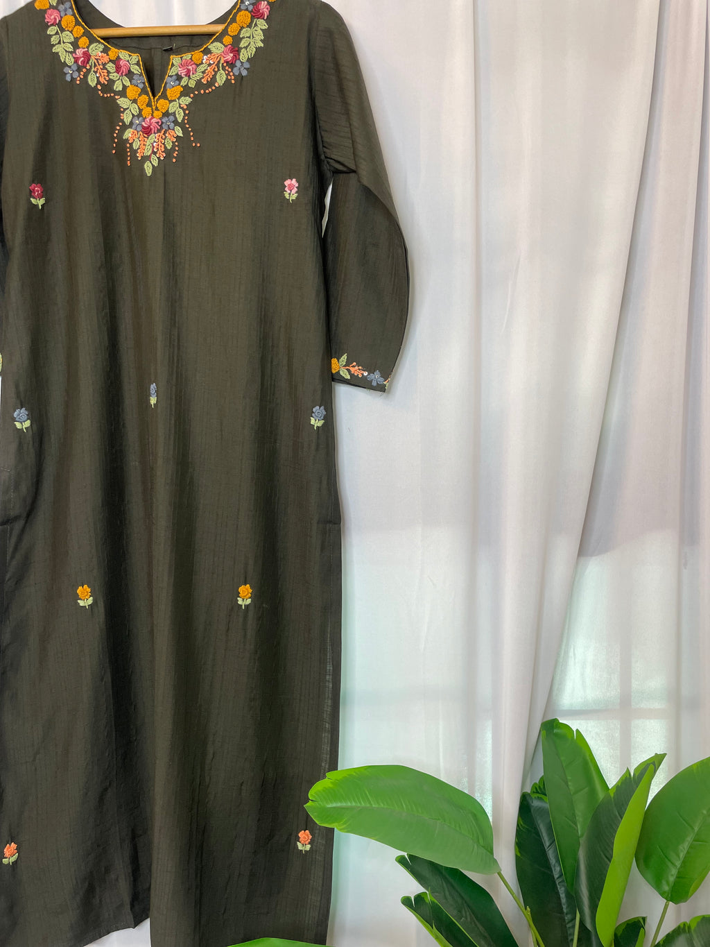 Designer Embroidered Kurti