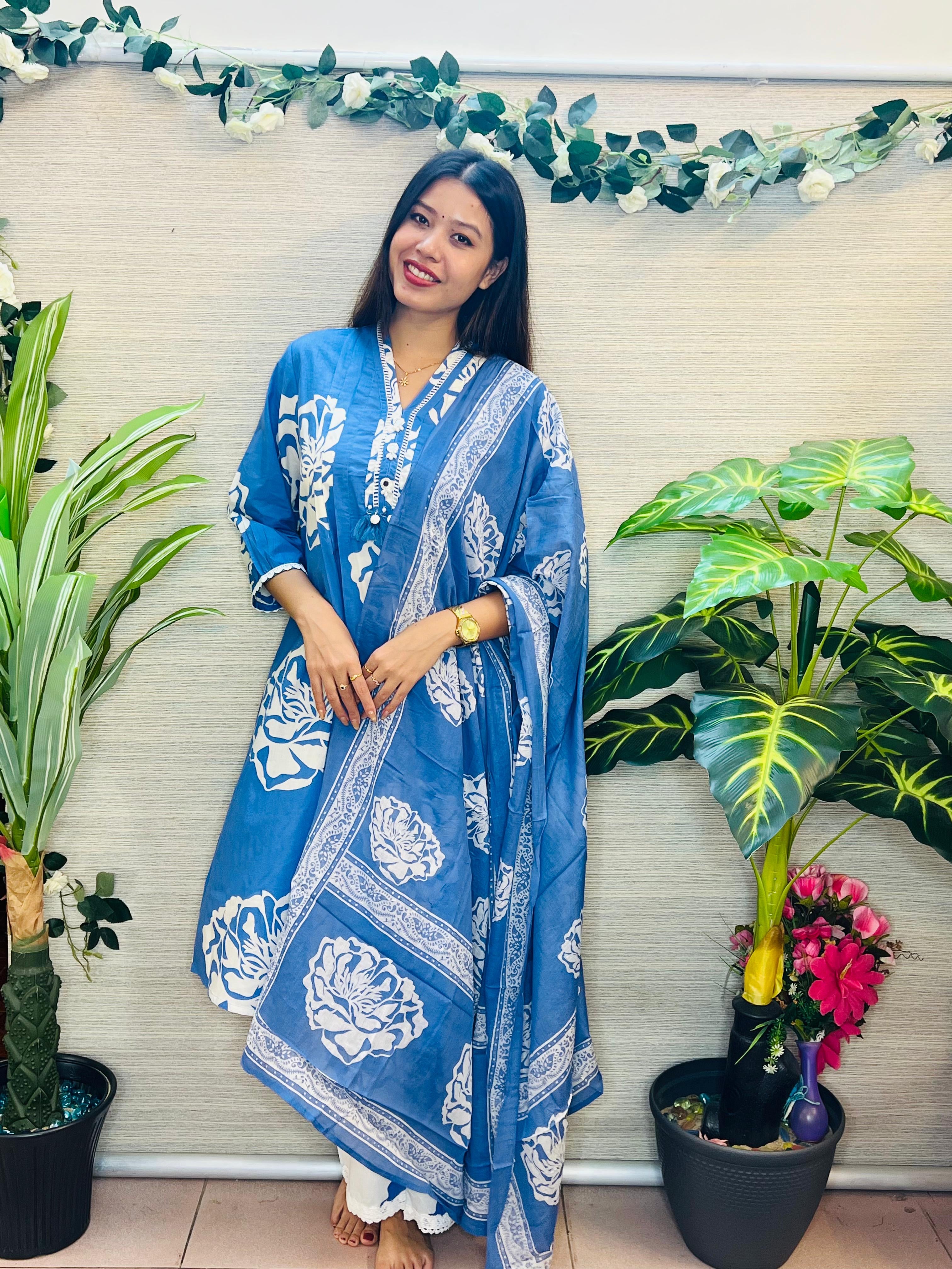 Printed Mulcotton Set