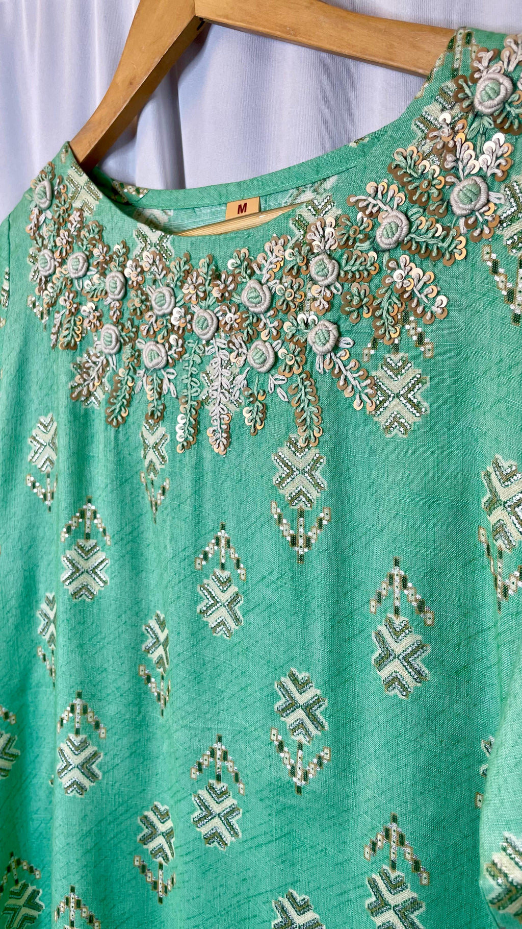 Hand embroidered kurti