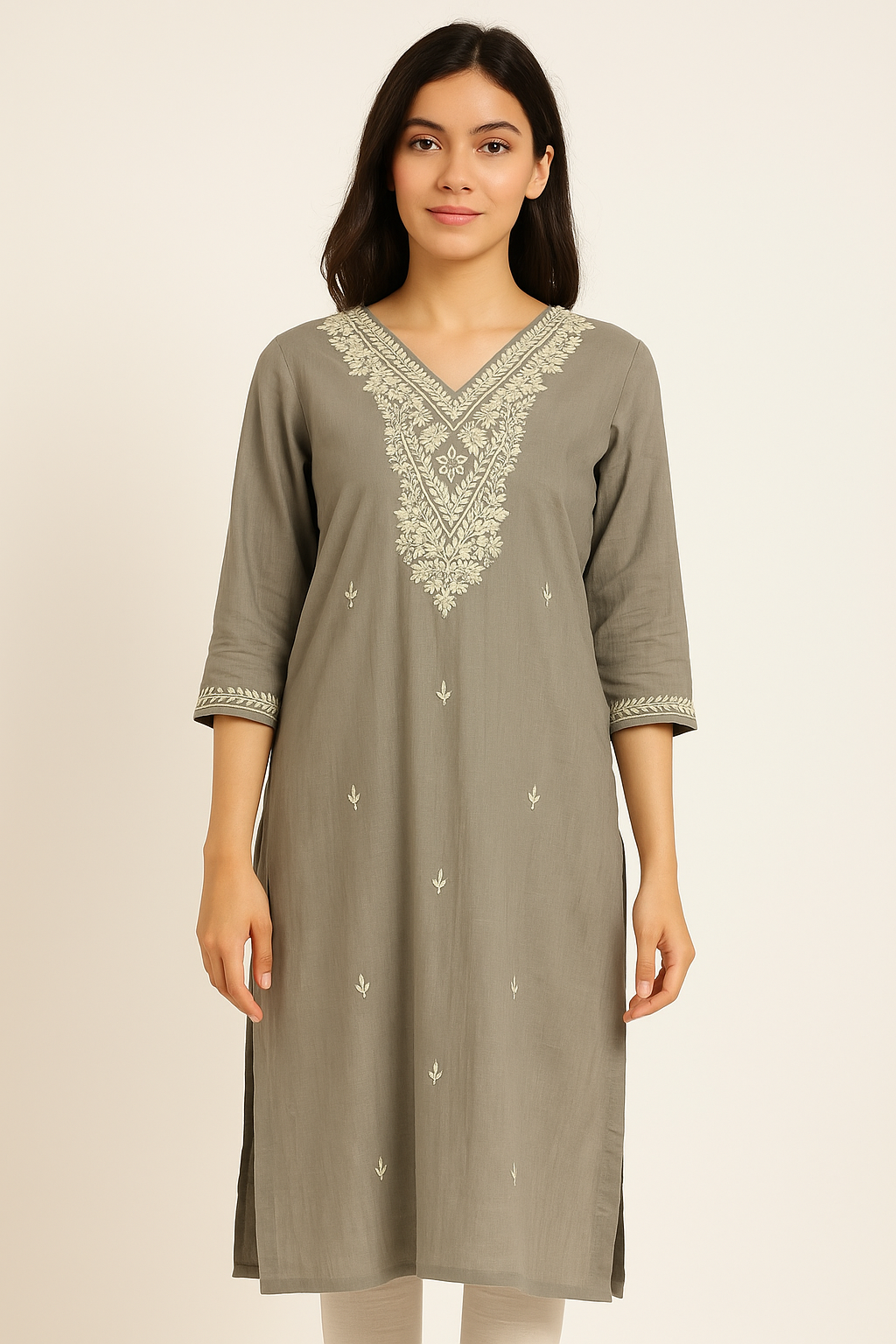 Zayra Hand-Embroidered Kurta
