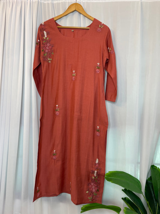 Designer Embroidered Kurti